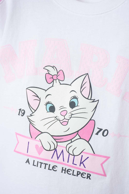 CONJUNTO GATA MARIE EN SHORT MULTICOLOR PARA NIÑA 2T A 6T