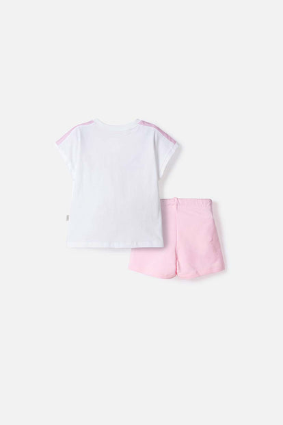 CONJUNTO GATA MARIE EN SHORT MULTICOLOR PARA NIÑA 2T A 6T