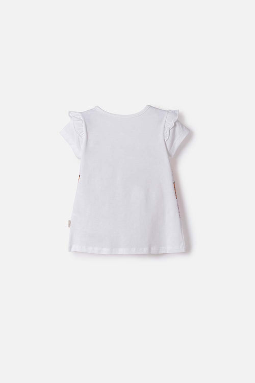 CAMISETA DE PAW PATROL MANGA CORTA BLANCO PARA NIÑA 2T A 6T
