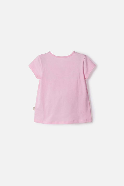 CAMISETA DE PAW PATROL MANGA CORTA ROSADO PARA NIÑA 2T A 6T