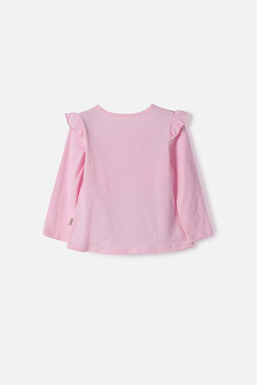 CAMISETA DE PAW PATROL MANGA LARGA ROSADO PARA NIÑA