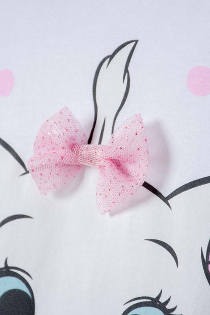 CONJUNTO GATA MARIE MANGA CORTA MULTICOLOR PARA BEBÉ NIÑA