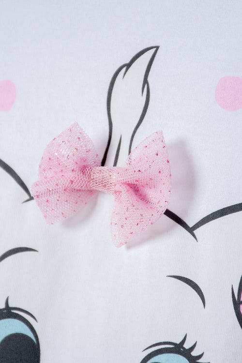CONJUNTO GATA MARIE MANGA CORTA MULTICOLOR PARA BEBÉ NIÑA
