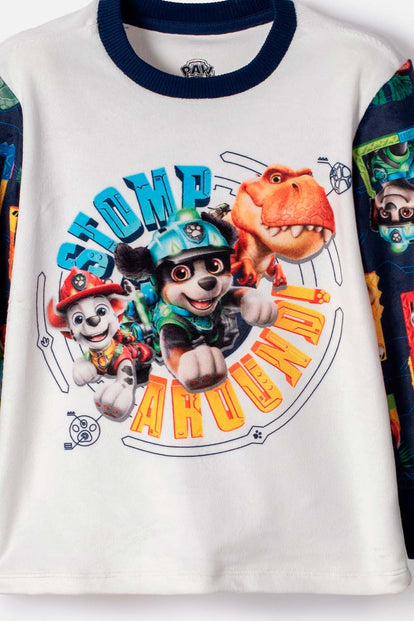 PIJAMA DE PAW PATROL PANTALÓN LARGO MULTICOLOR PARA NIÑO 2T A 6T
