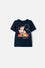 CAMISETA DE MICKEY MOUSE MANGA CORTA AZUL PARA NIÑO 2T A 6T