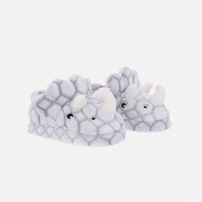PANTUFLAS DE MIC CERRADAS GRIS  PARA NIÑO