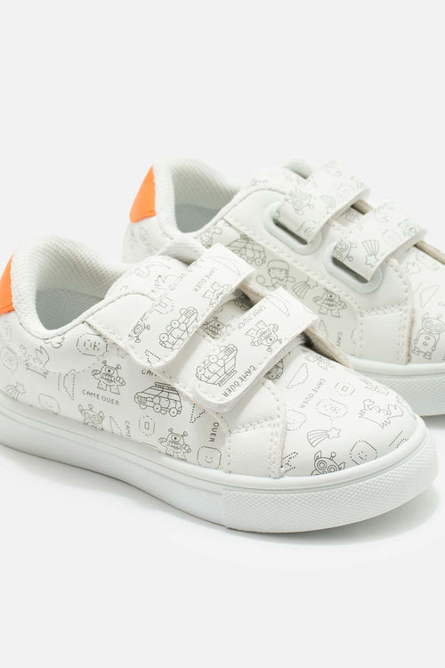 TENIS DE LITTLEMIC BLANCOS PARA NIÑO