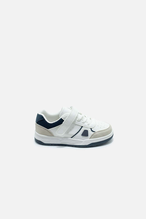 TENIS DE MIC BLANCO Y GRIS PARA NIÑO