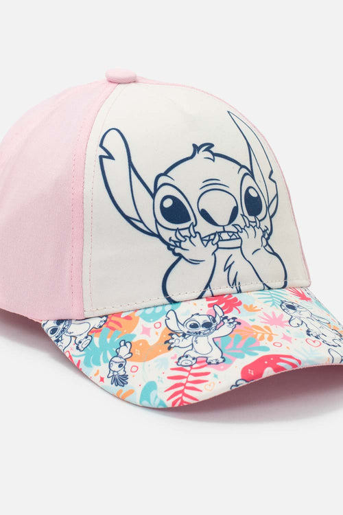 GORRA DE STITCH ROSADA PARA NIÑA