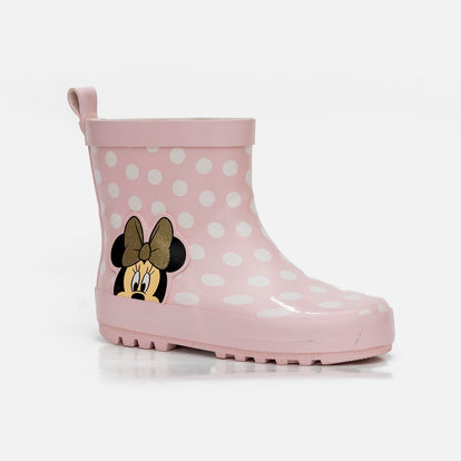 BOTAS DE LLUVIA DE MINNIE MOUSE ROSADAS PARA NIÑA