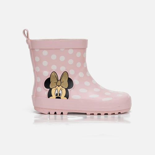BOTAS DE LLUVIA DE MINNIE MOUSE ROSADAS PARA NIÑA