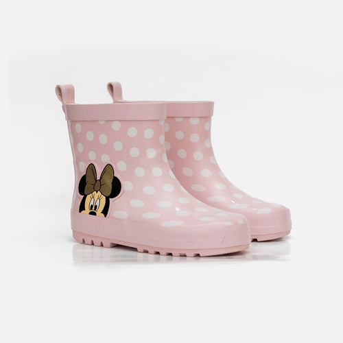 BOTAS DE LLUVIA DE MINNIE MOUSE ROSADAS PARA NIÑA