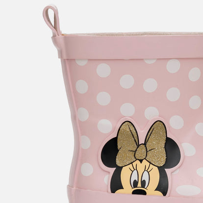 BOTAS DE LLUVIA DE MINNIE MOUSE ROSADAS PARA NIÑA