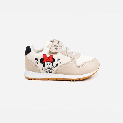 Card slide image -  TENIS DE MINNIE MOUSE BLANCO Y BEIGE PARA NIÑA