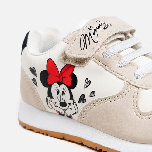 Card slide image -  TENIS DE MINNIE MOUSE BLANCO Y BEIGE PARA NIÑA