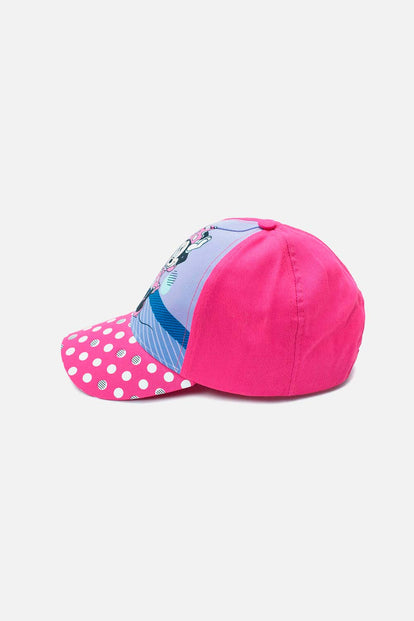 GORRA DE NIÑA DE MINNIE MOUSE FUCSIA Y MORADA PARA NIÑA