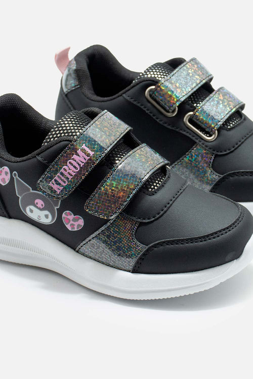 TENIS DE KUROMY NEGROS PARA NIÑA