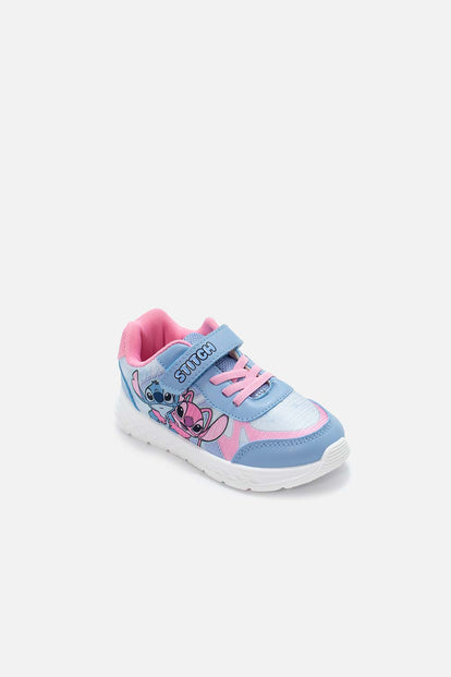 TENIS DE STITCH ROSADOS Y AZULES PARA NIÑA