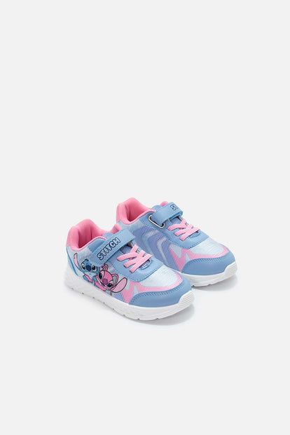 TENIS DE STITCH ROSADOS Y AZULES PARA NIÑA