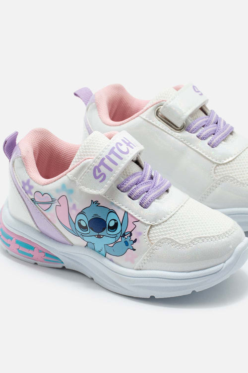 TENIS CON LUCES DE STITCH MULTICOLOR PARA NIÑA