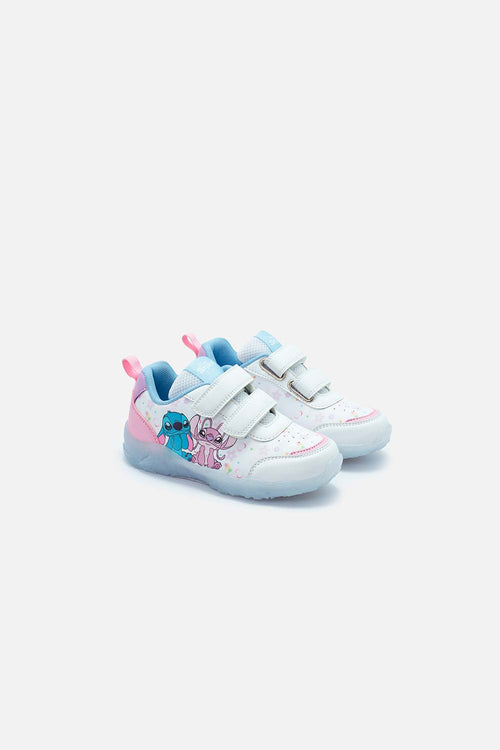 TENIS CON LUCES DE STITCH MULTICOLOR PARA NIÑA