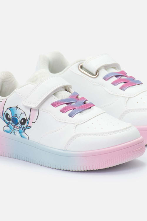 TENIS CON LUCES DE STITCH MULTICOLOR PARA NIÑA