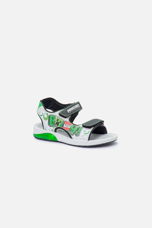 SANDALIAS CON LUCES DE MINECRAFT MULTICOLOR PARA NIÑO