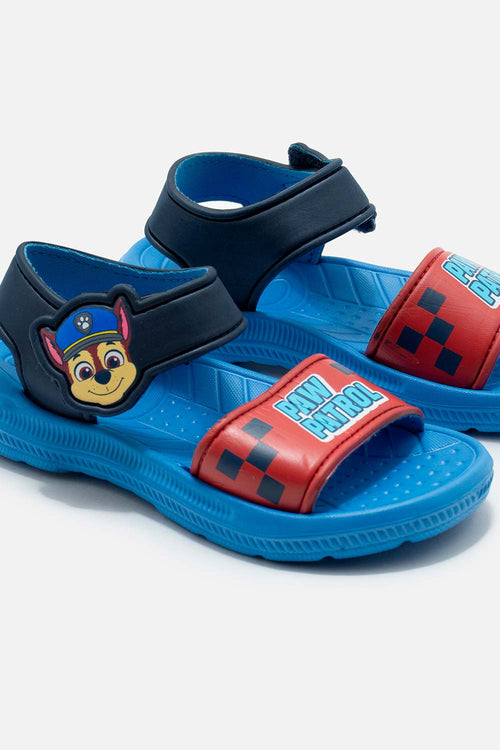 SANDALIAS DE PAW PATROL AZUL Y ROJO PARA NIÑO