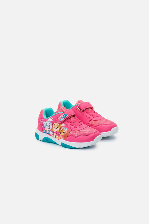 TENIS CON LUCES DE PAW PATROL ROSADO PARA NIÑA