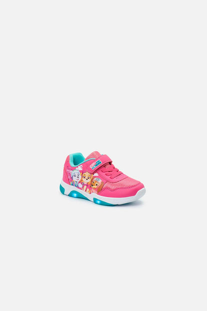 TENIS CON LUCES DE PAW PATROL ROSADO PARA NIÑA