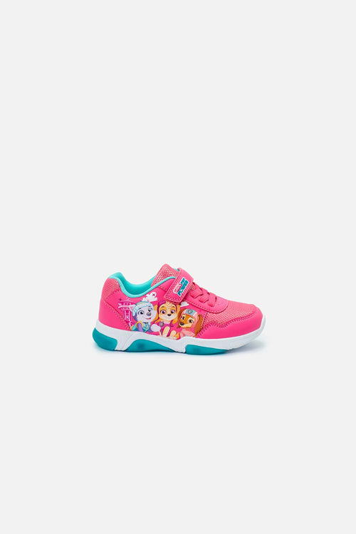 TENIS CON LUCES DE PAW PATROL ROSADO PARA NIÑA