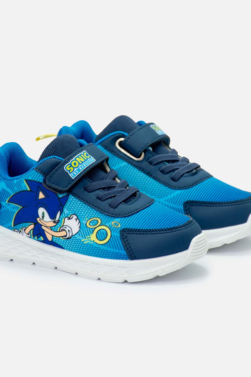 TENIS CON LUCES DE SONIC MULTICOLOR PARA NIÑO