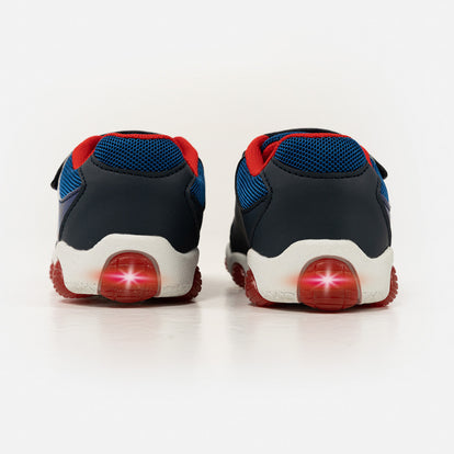 TENIS CON LUCES DE NIÑO, AZUL/ROJO DE SPIDER-MAN MARVEL