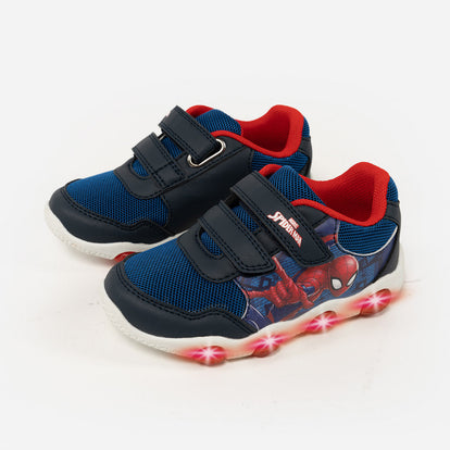 TENIS CON LUCES DE NIÑO, AZUL/ROJO DE SPIDER-MAN MARVEL