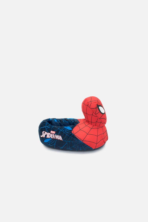Card slide image -  PANTUFLAS DE SPIDER-MAN CERRADAS ROJO Y AZUL PARA NIÑO