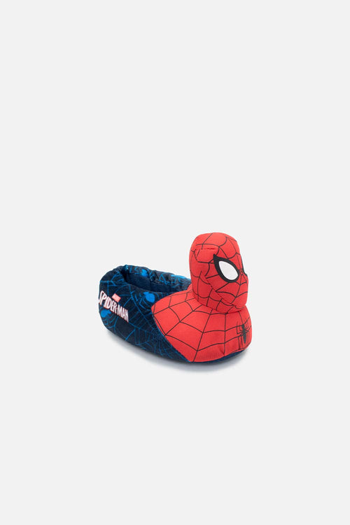 Card slide image -  PANTUFLAS DE SPIDER-MAN CERRADAS ROJO Y AZUL PARA NIÑO