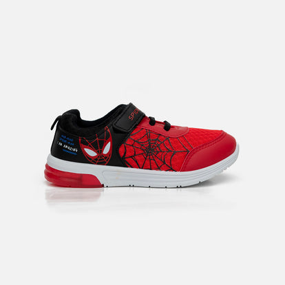 TENIS CON LUCES PARA NIÑO, ROJOS DE SPIDER-MAN