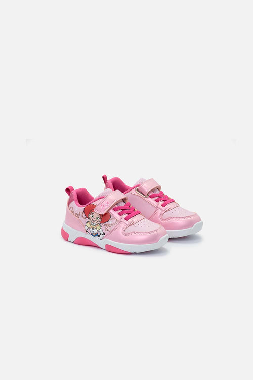 TENIS CON LUCES TOY STORY ROSADO PARA NIÑA
