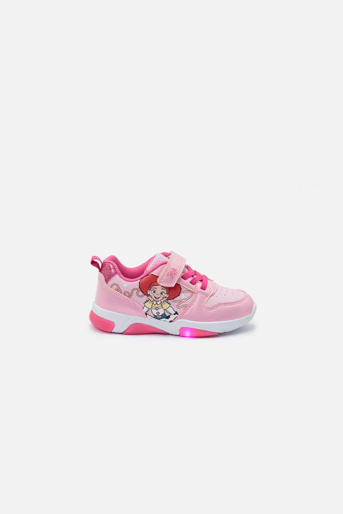 TENIS CON LUCES TOY STORY ROSADO PARA NIÑA