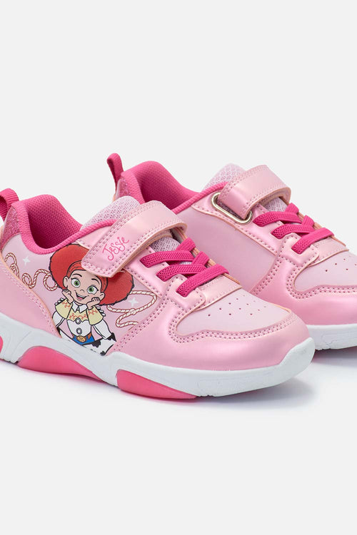 TENIS CON LUCES TOY STORY ROSADO PARA NIÑA